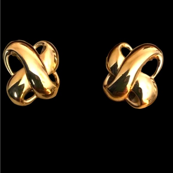 MONET Vintage 1 inch Monet Clip Ons - Picture 1 of 2